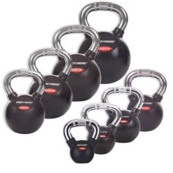 Sport-Thieme Kettlebell-Set "Gummiert Mit Chrom-Griff" -Fitnessserien Laden 132 0930